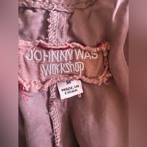 Johnny Was Alice Cupra Jogger Pants Women’s M Grey Elastic Waist Lagenlook Boho - Picture 11 of 16